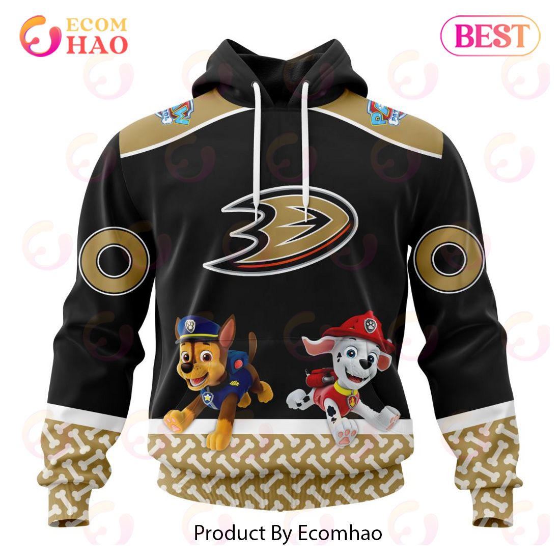 [NEW] NHL Anaheim Ducks Special Paw Patrol Design 3D Hoodie