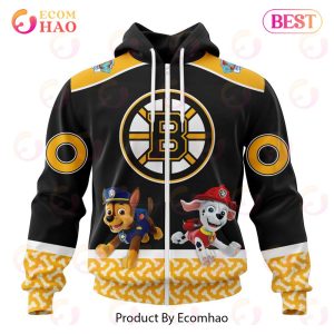 [NEW] NHL Boston Bruins Special Paw Patrol Design 3D Hoodie
