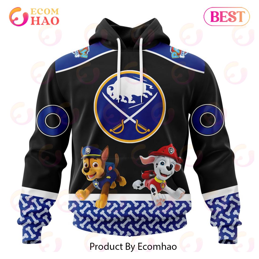 [NEW] NHL Buffalo Sabres Special Paw Patrol Design 3D Hoodie