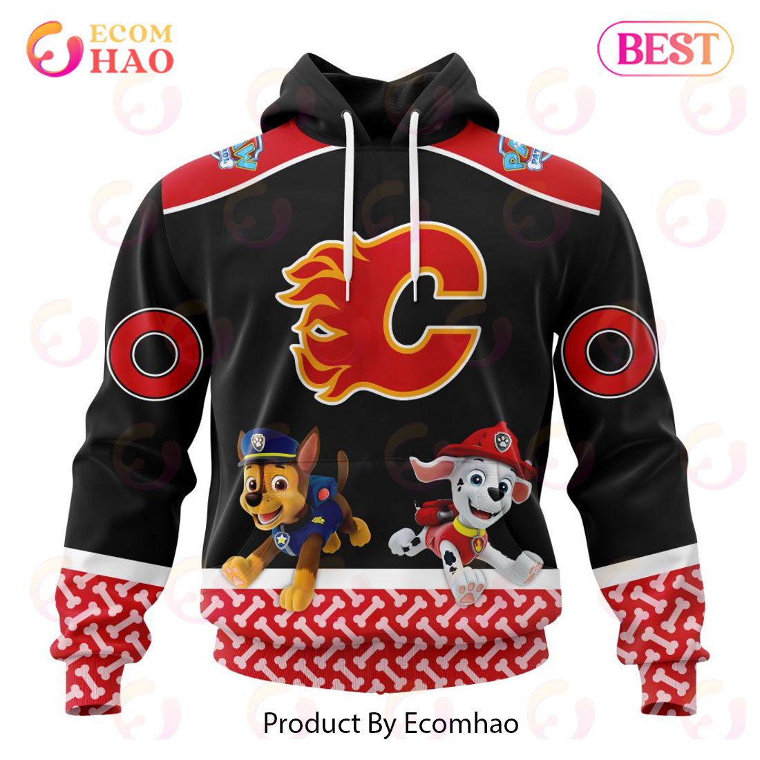 [NEW] NHL Calgary Flames Special Paw Patrol Design 3D Hoodie