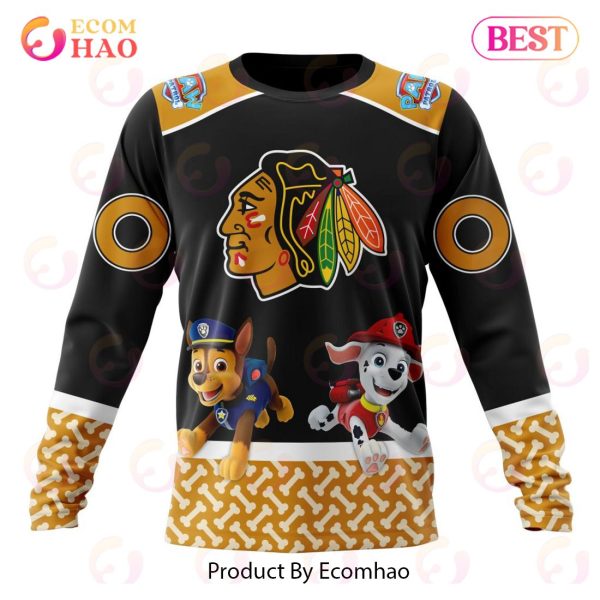 [NEW] NHL Chicago Blackhawks Special Paw Patrol Design 3D Hoodie
