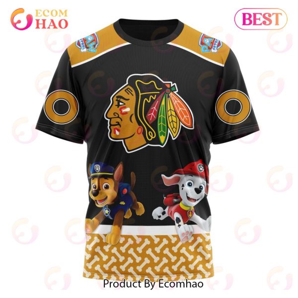 [NEW] NHL Chicago Blackhawks Special Paw Patrol Design 3D Hoodie