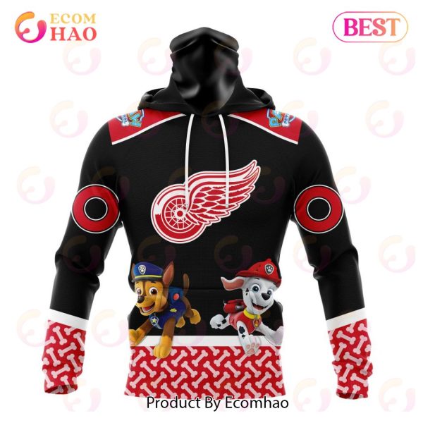 [NEW] NHL Detroit Red Wings Special Paw Patrol Design 3D Hoodie