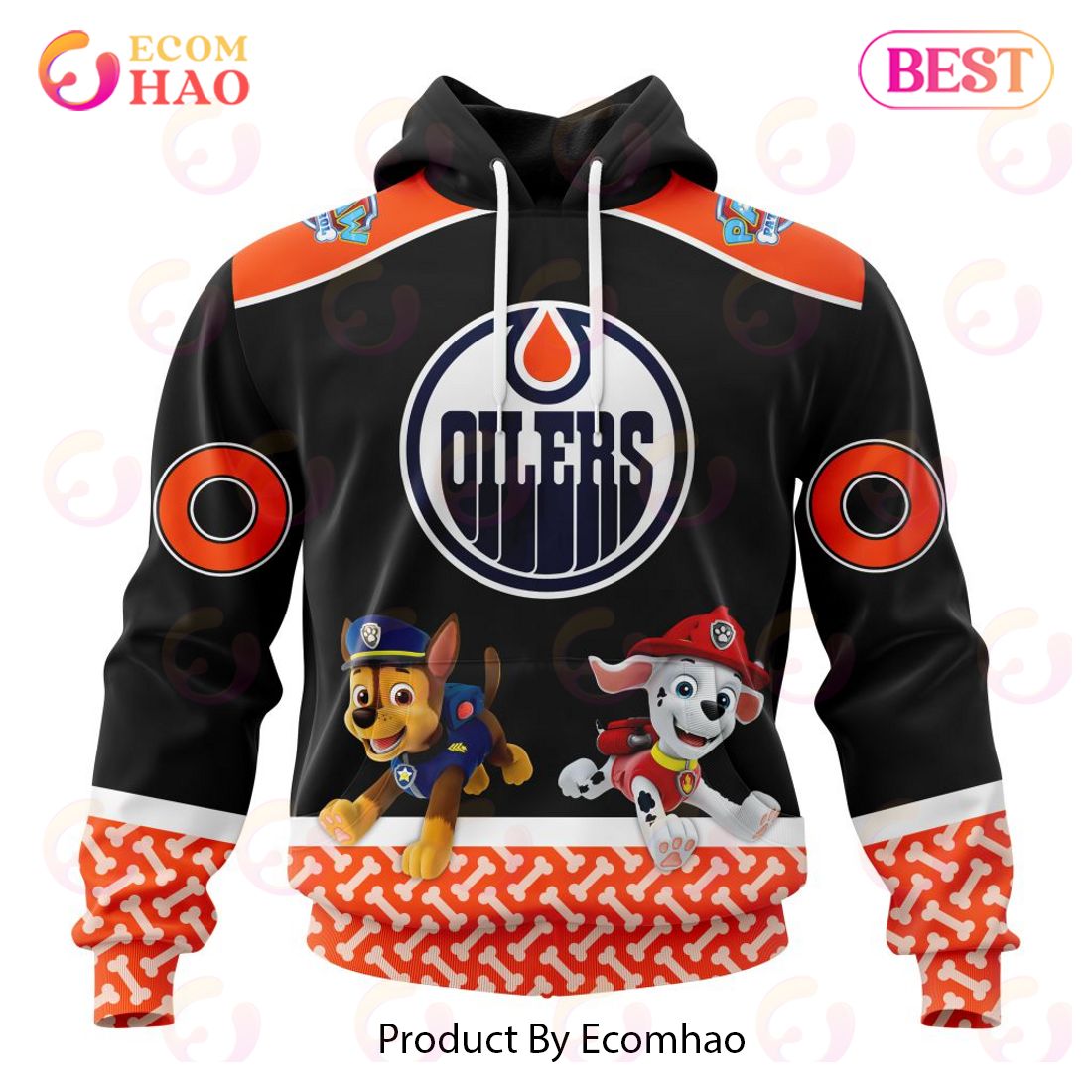 [NEW] NHL Edmonton Oilers Special Paw Patrol Design 3D Hoodie