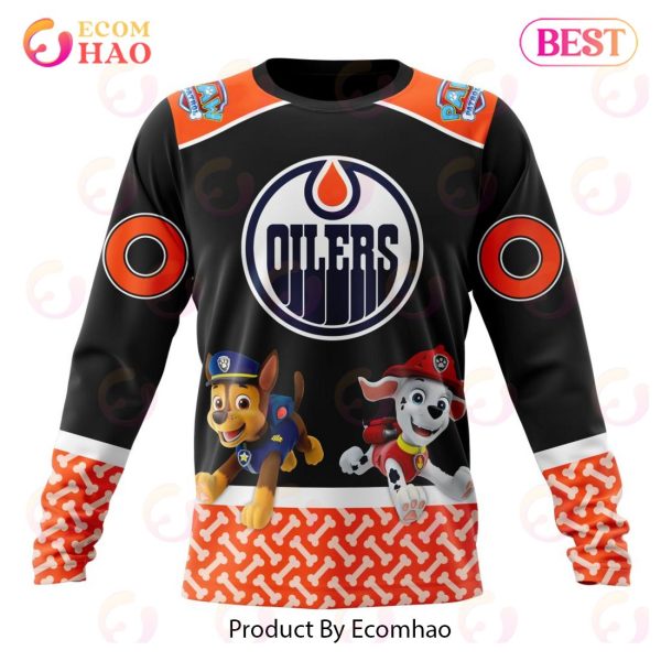 [NEW] NHL Edmonton Oilers Special Paw Patrol Design 3D Hoodie