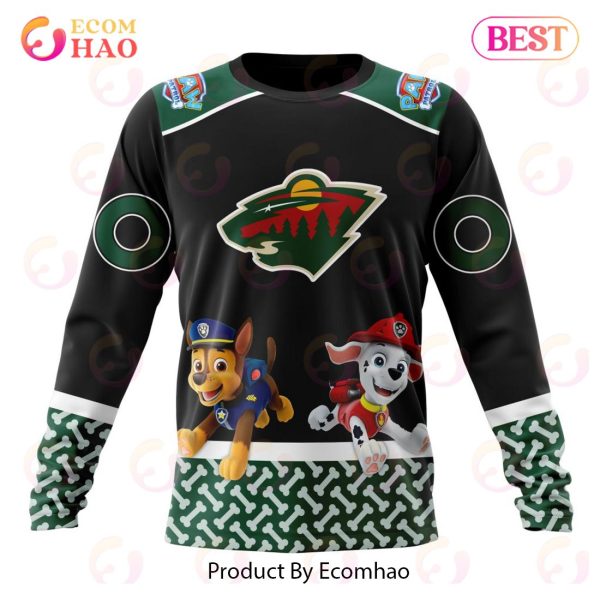 [NEW] NHL Minnesota Wild Special Paw Patrol Design 3D Hoodie