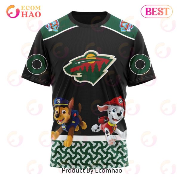 [NEW] NHL Minnesota Wild Special Paw Patrol Design 3D Hoodie