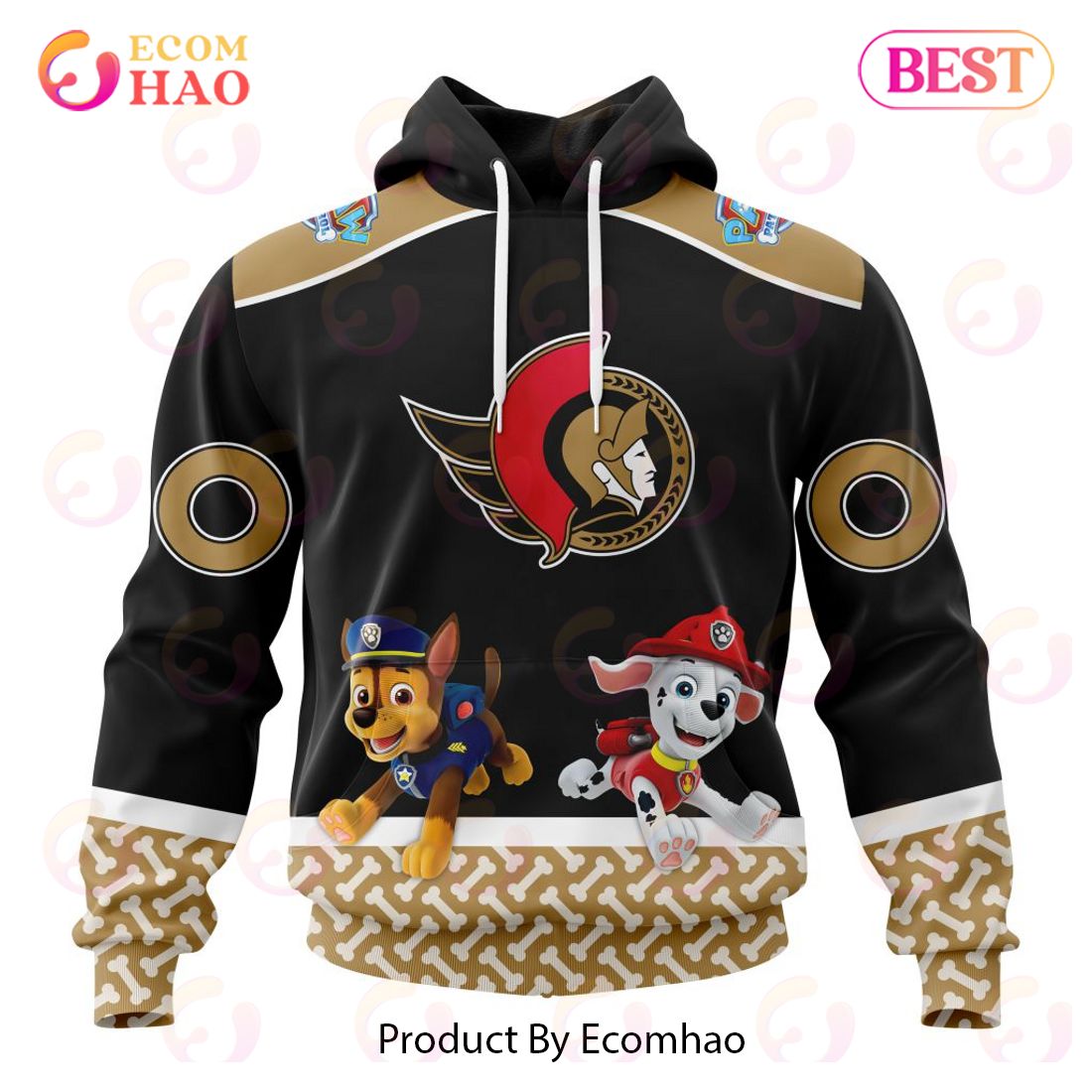 [NEW] NHL Ottawa Senators Special Paw Patrol Design 3D Hoodie