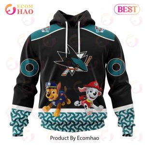 [NEW] NHL San Jose Sharks Special Paw Patrol Design 3D Hoodie