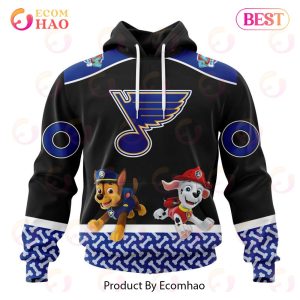 [NEW] NHL St. Louis Blues Special Paw Patrol Design 3D Hoodie