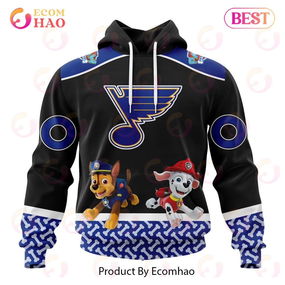 [NEW] NHL St. Louis Blues Special Paw Patrol Design 3D Hoodie