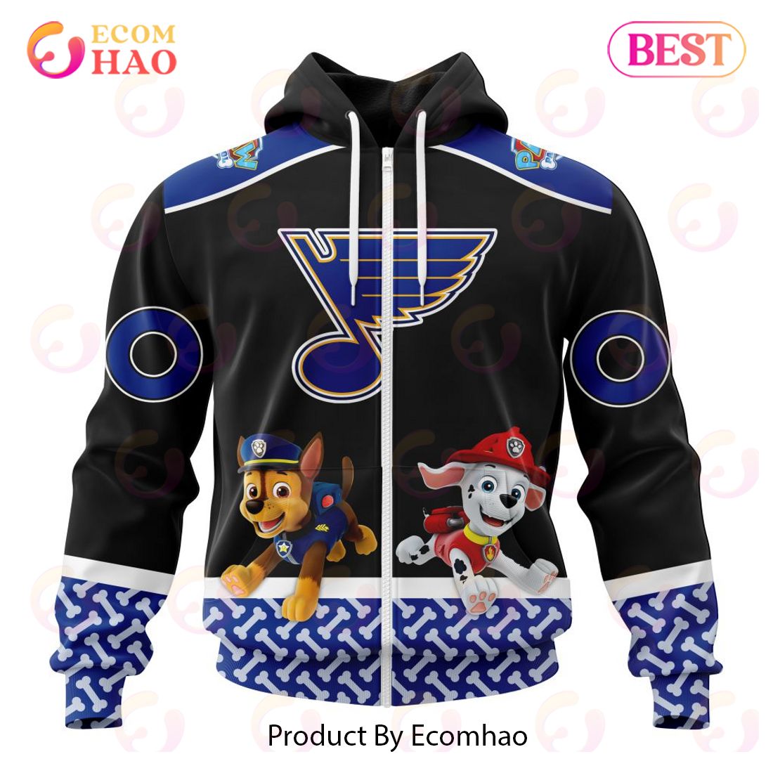 [NEW] NHL St. Louis Blues Special Paw Patrol Design 3D Hoodie