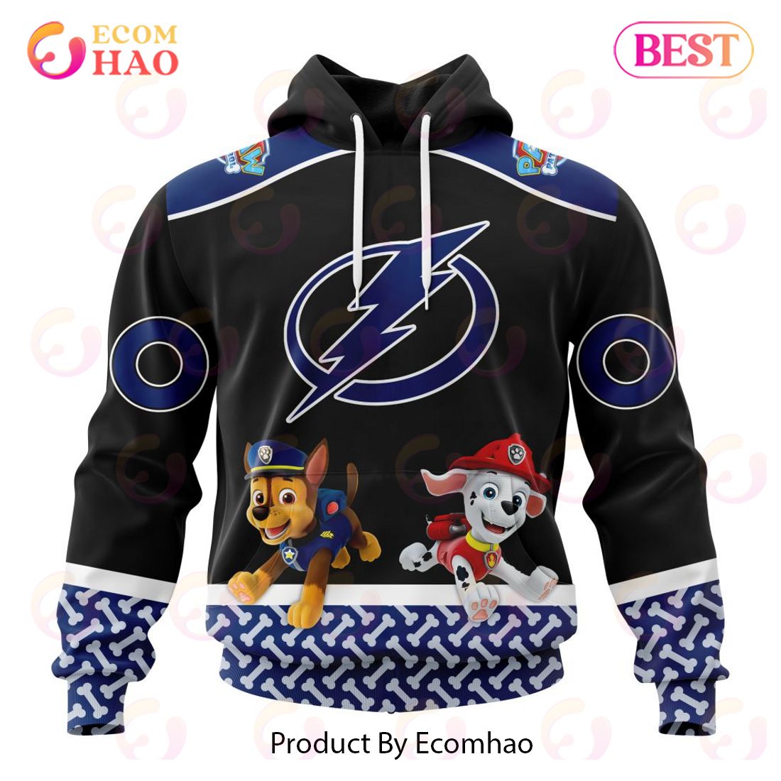 [NEW] NHL Tampa Bay Lightning Special Paw Patrol Design 3D Hoodie