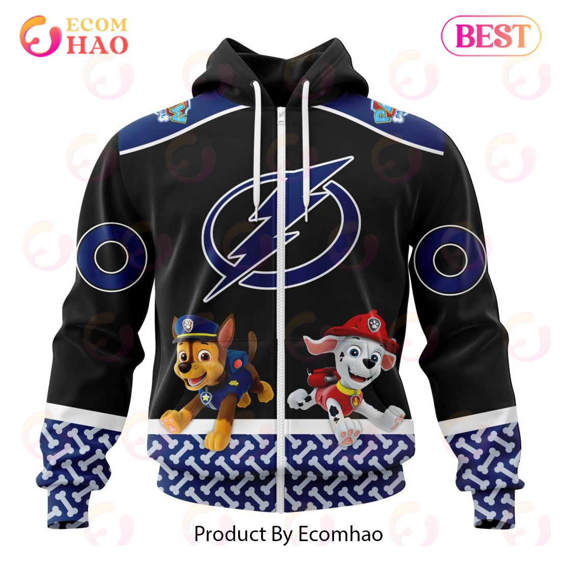 [NEW] NHL Tampa Bay Lightning Special Paw Patrol Design 3D Hoodie