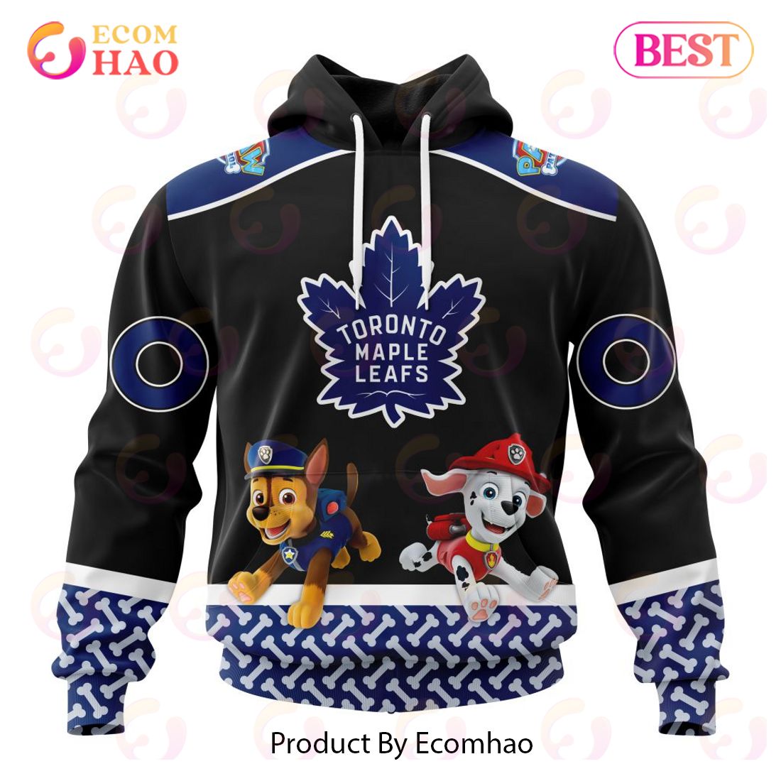 [NEW] NHL Toronto Maple Leafs Special Paw Patrol Design 3D Hoodie