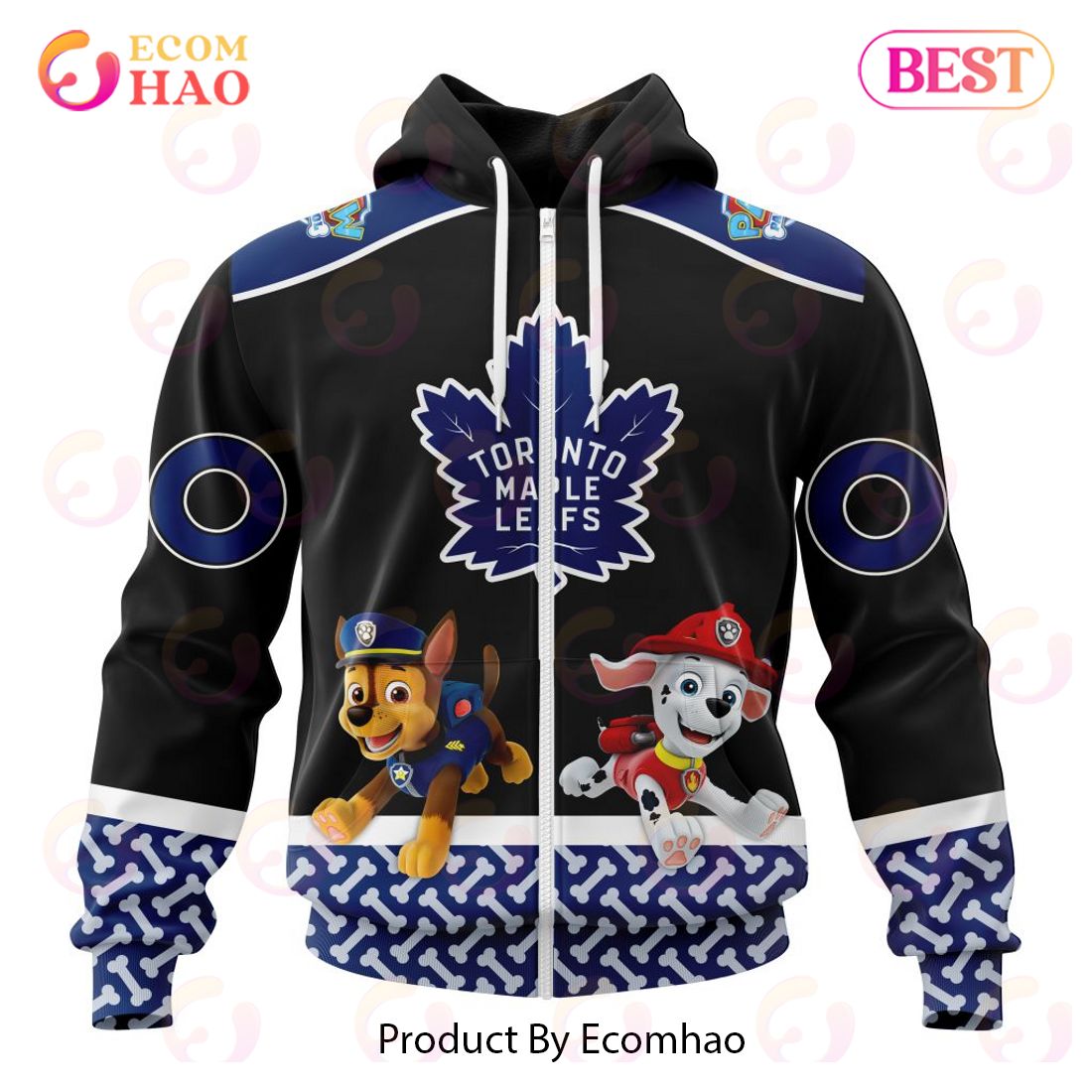 [NEW] NHL Toronto Maple Leafs Special Paw Patrol Design 3D Hoodie