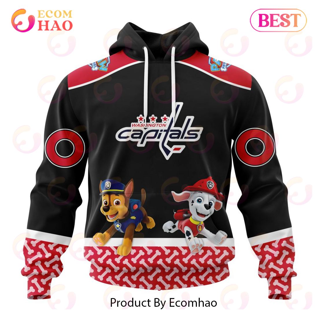 [NEW] NHL Washington Capitals Special Paw Patrol Design 3D Hoodie