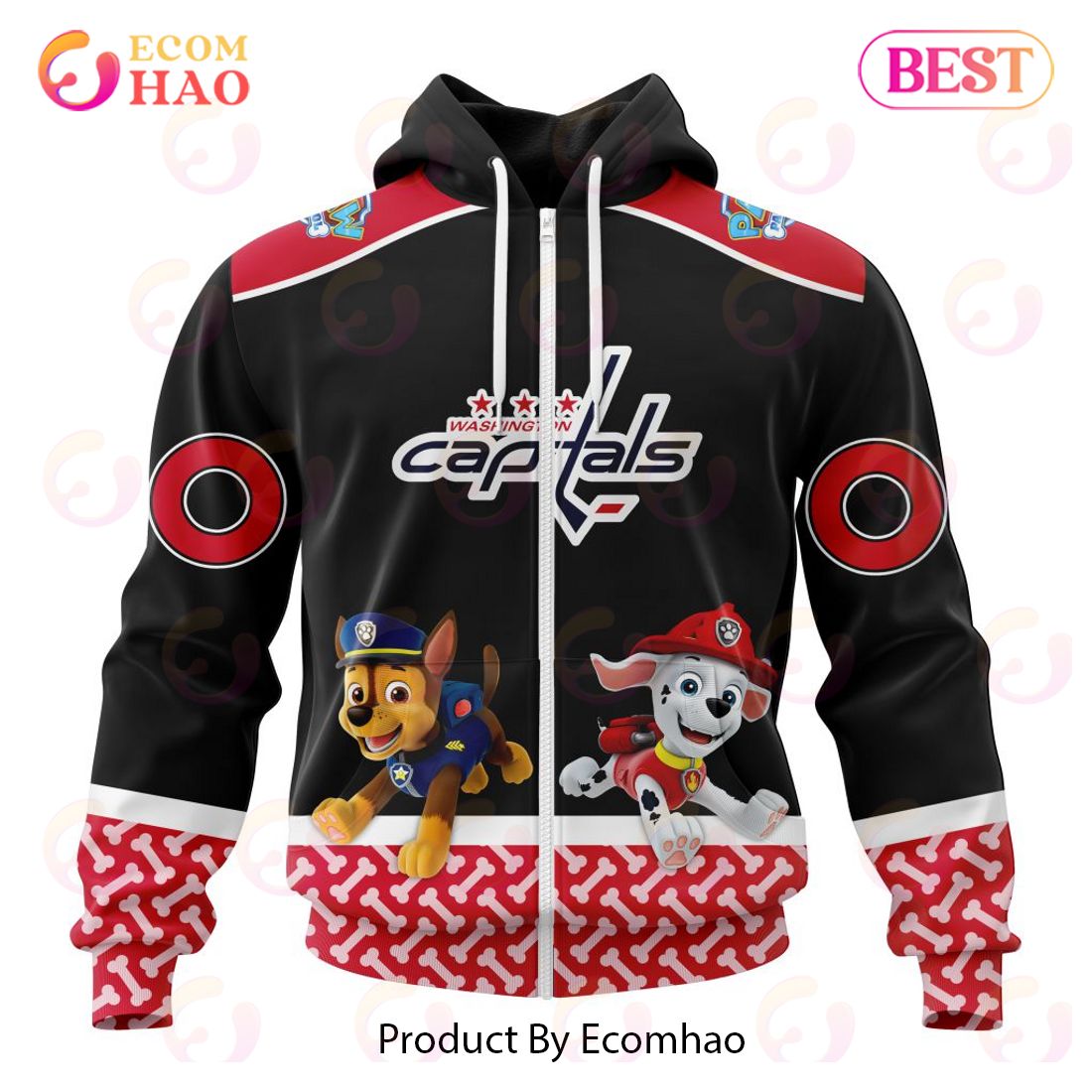 [NEW] NHL Washington Capitals Special Paw Patrol Design 3D Hoodie