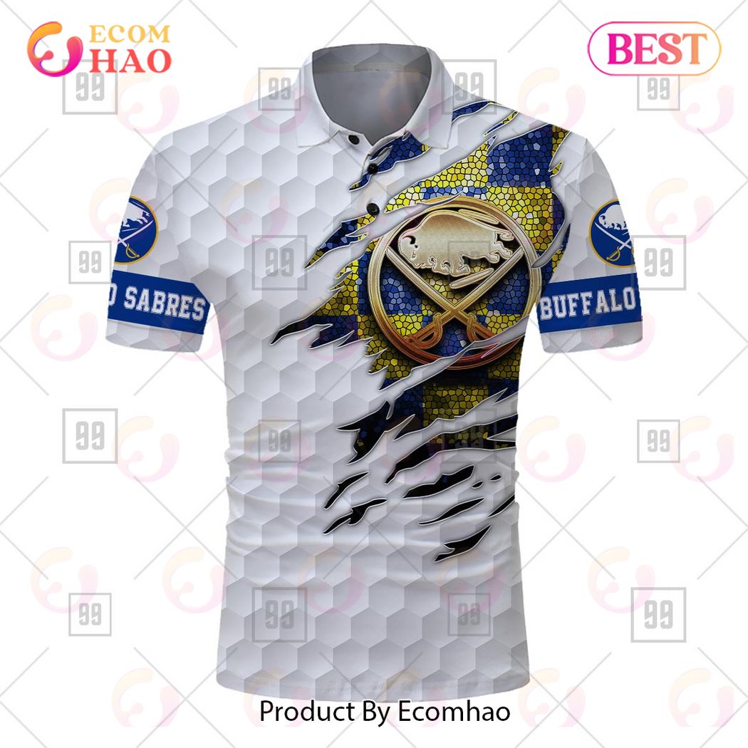 Personalized Golf Mix NHL Buffalo Sabres Polo Shirt