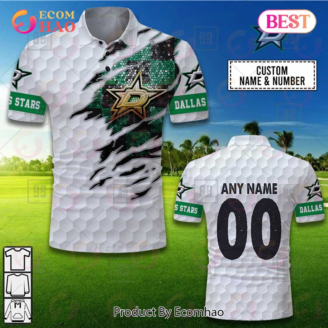 Personalized Golf Mix NHL Dallas Stars Polo Shirt