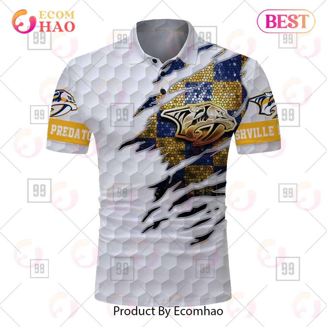 Personalized Golf Mix NHL Nashville Predators Polo Shirt