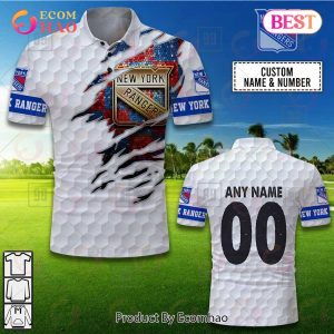 Personalized Golf Mix NHL New York Rangers Polo Shirt