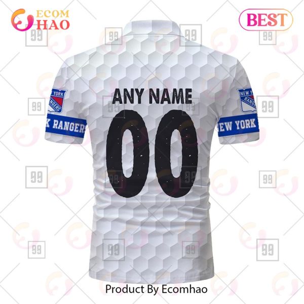 Personalized Golf Mix NHL New York Rangers Polo Shirt