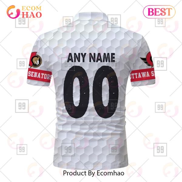 Personalized Golf Mix NHL Ottawa Senators Polo Shirt