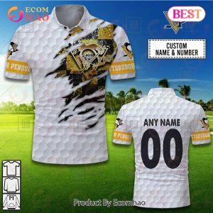Personalized Golf Mix NHL Pittsburgh Penguins Polo Shirt