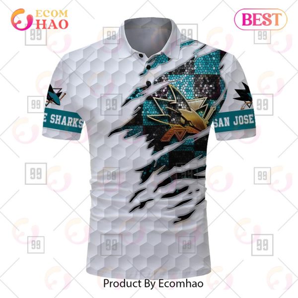 Personalized Golf Mix NHL San Jose Sharks Polo Shirt