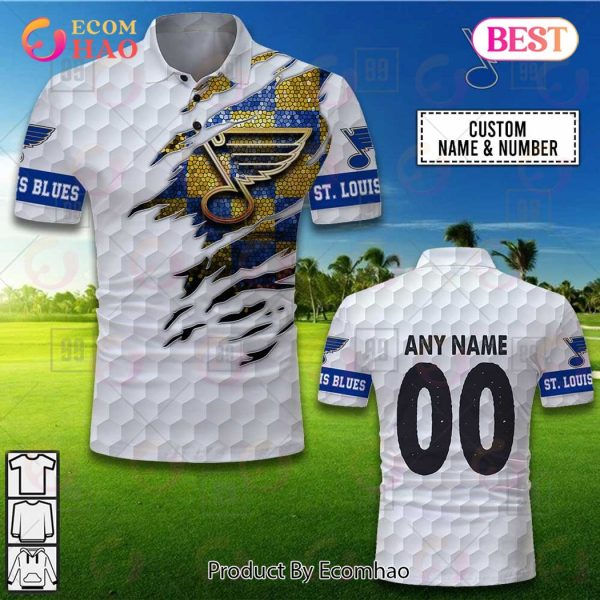 Personalized Golf Mix NHL St. Louis Blues Polo Shirt
