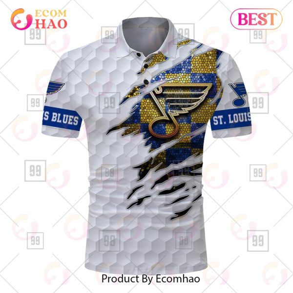 Personalized Golf Mix NHL St. Louis Blues Polo Shirt