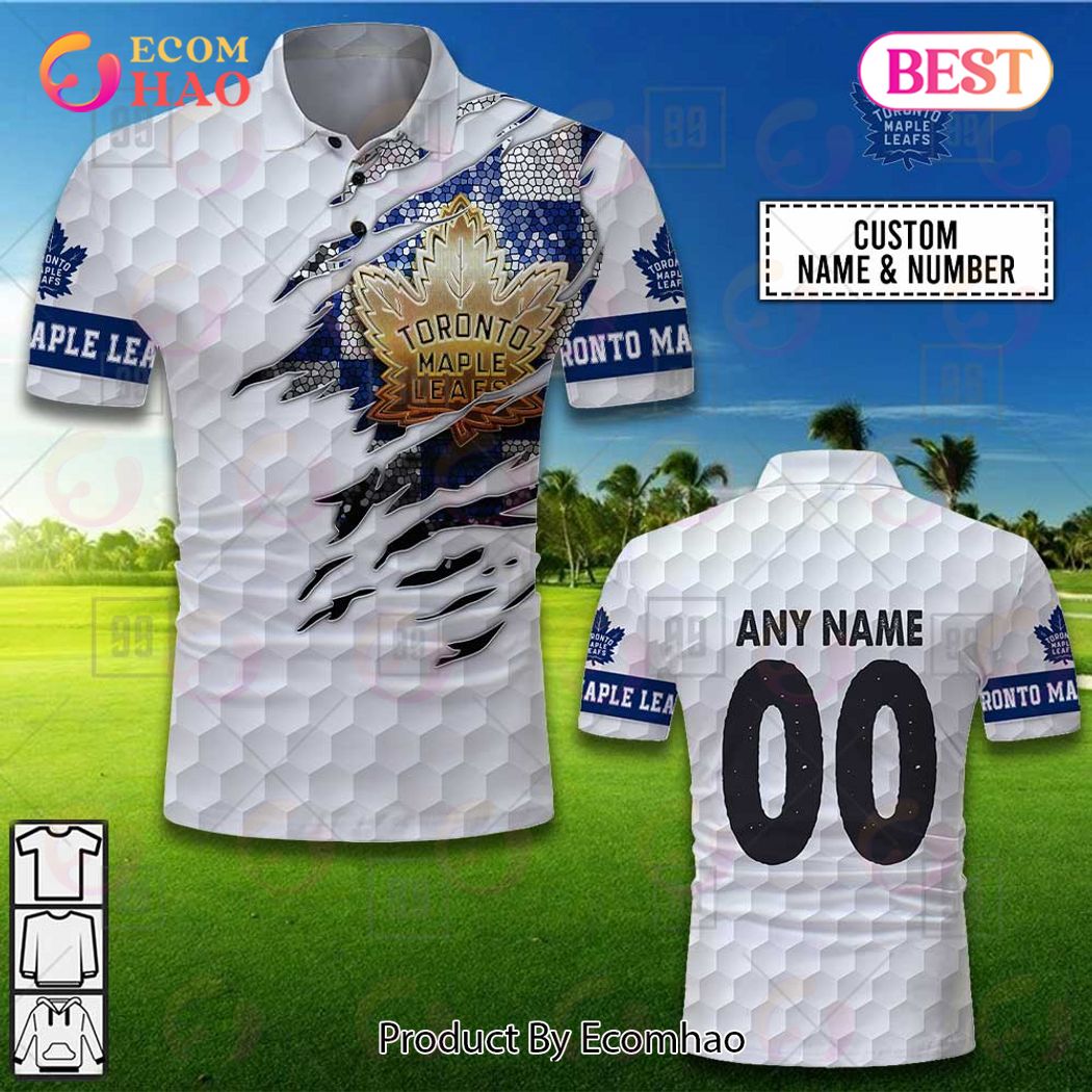 Personalized Golf Mix NHL Toronto Maple Leafs Polo Shirt