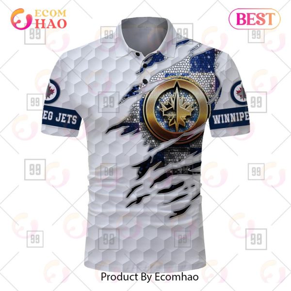 Personalized Golf Mix NHL Winnipeg Jets Polo Shirt