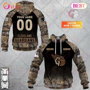 Personalized MLB Cleveland Guardians Hunting Camouflage 3D Hoodie