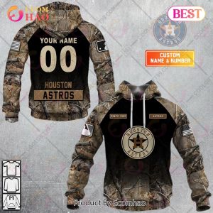 Personalized MLB Houston Astros Hunting Camouflage 3D Hoodie