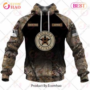 Personalized MLB Houston Astros Hunting Camouflage 3D Hoodie