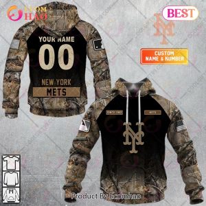 Personalized MLB New York Mets Hunting Camouflage 3D Hoodie