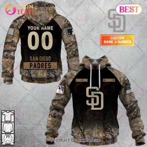 Personalized MLB San Diego Padres Hunting Camouflage 3D Hoodie