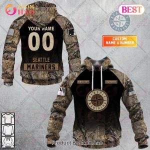Personalized MLB Seattle Mariners Hunting Camouflage 3D Hoodie
