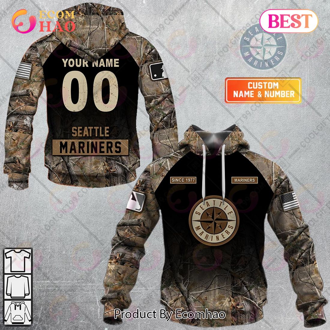 Personalized MLB St. Louis Cardinals Hunting Camouflage 3D Hoodie