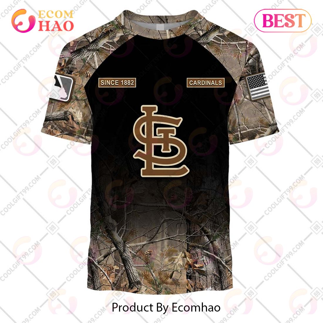 St. Louis Cardinals MLB Special Camo Realtree Hunting Hoodie T