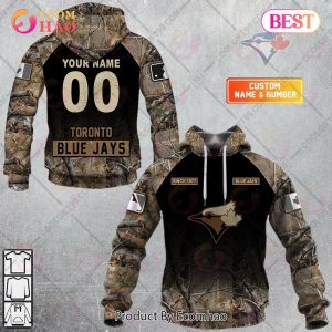 Personalized MLB Toronto Blue Jays Hunting Camouflage 3D Hoodie