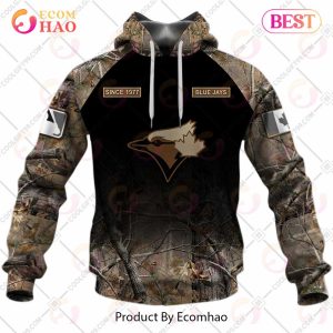 Personalized MLB Toronto Blue Jays Hunting Camouflage 3D Hoodie
