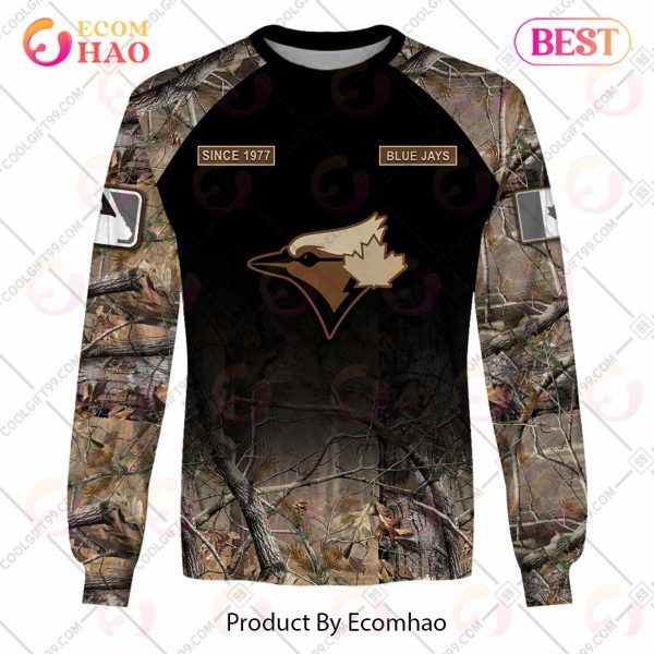 Personalized MLB Toronto Blue Jays Hunting Camouflage 3D Hoodie