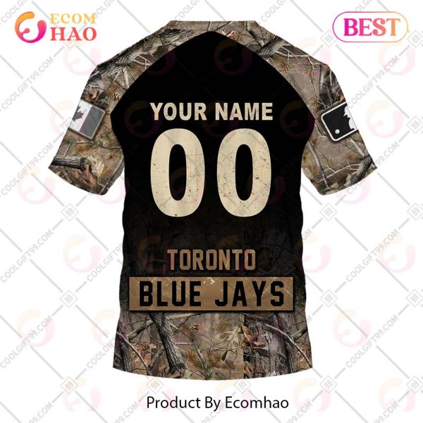 Personalized MLB Toronto Blue Jays Hunting Camouflage 3D Hoodie