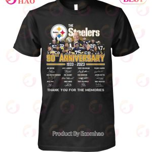 The Steelers 90th Anniversary 1933 – 2023 Thank You For The Memories T-Shirt