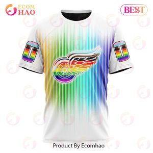 NHL Detroit Red Wings Special Design For Pride Month 3D Hoodie