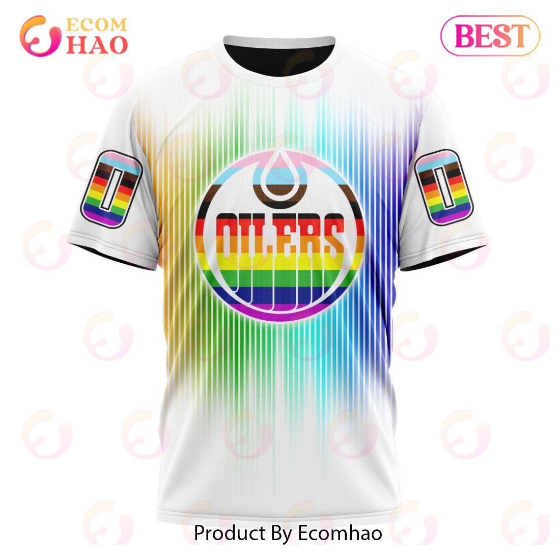 NHL Edmonton Oilers Special Design For Pride Month 3D Hoodie