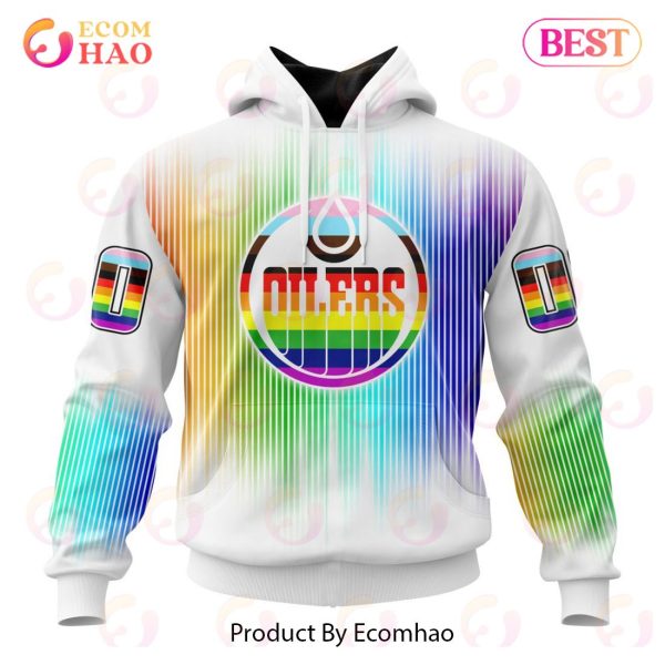 NHL Edmonton Oilers Special Design For Pride Month 3D Hoodie